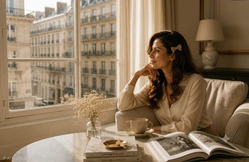 luxury fashion editorial beige